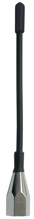 UHF CB Radio flexible whip, black. 477MHz, 5/16″-26 TPI thread, 25W, 2.1dBi – 143mm